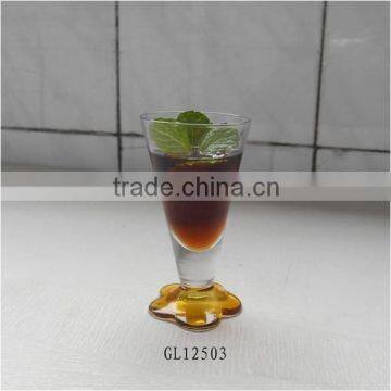 2 oz Short Color Stem Glass Mini Shot Glass photo-3