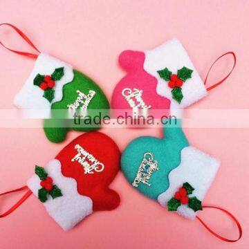 2016 Christmas Socks and Small Gloves Tree Hanging Decoration Sale Supplies photo-6