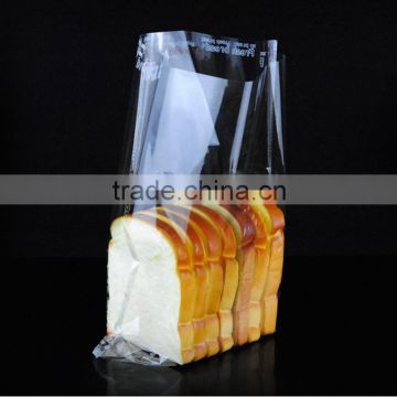 ultra clear cpp plastic slice of bread packaging bag with self adhesive lip