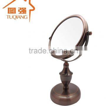 Antique Double Side Red Bronze Makeup Mirror