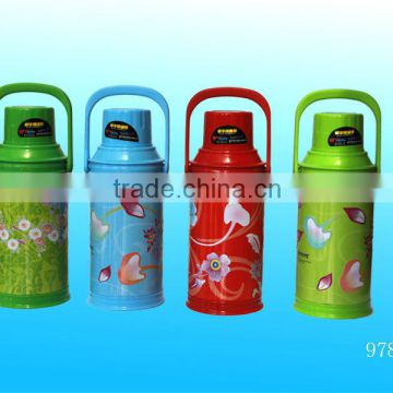 thermos pot for tea with flower design