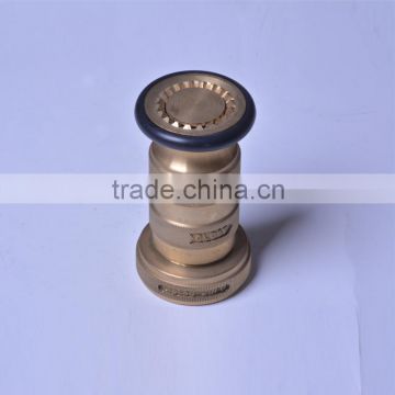 Fire Hose Brass Nozzle 1-1/2" NST Nozzle with Rubber for Fire Protection