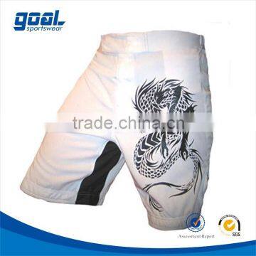 New design custom lycra sublimated fight shorts for men