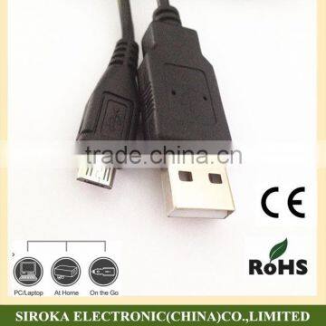 1M/2M/3M OEM mobile phone cable USB 2.0 5pin micro charging cable for Mp3/4 mobile cellphone