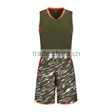 Custom digital sublimated printing camo basketball vest