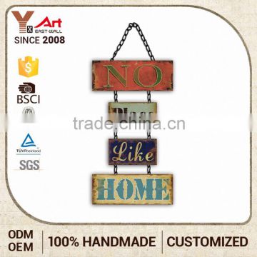 Hot Sell Promotional Customizable Craft Art Decorative Metal Sign Holder Word Signs