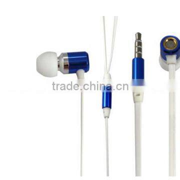 high quality and new design metal earphone with mic