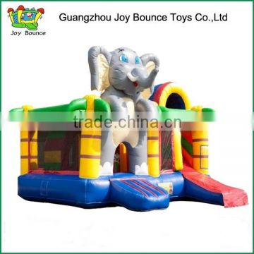 perfect design inflatable adult elephant animal bouncy castle with slide