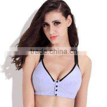 Women's Padded Maternity Underwire Nursing Bra With Front Buckle photo-6