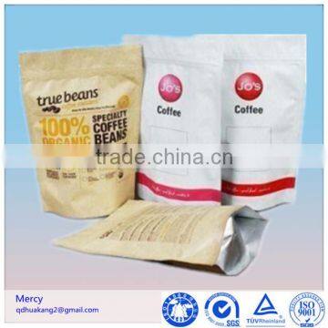 food grade plastic coffee packaging bag with zipper