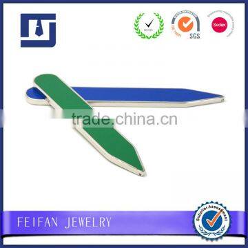Wholesale Personalized Metal Enamel Collar Stays High Quality Custom Collar Bone photo-4
