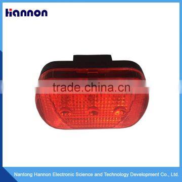 Roadway safety mini using red flashing led tail warning lights for traffic