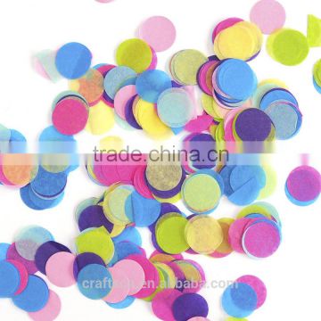 multicolor different shape tissue paper confetti for wedding party