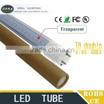 Energy Saving Double Side t8 8ft 2.4m Led Tube Light Fixture T8 Type 2400mm 45w Led Tube 2 Line photo-6