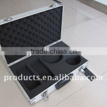 Silver aluminum storage case