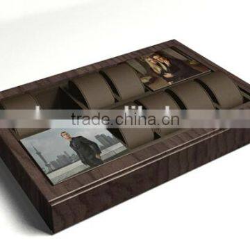 Wholesale Custom Logo Printed PU Leather Storage Watch Tray Pillow Watch Case