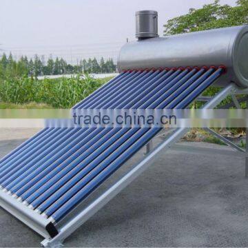 Vacuum Tube Low Pressure Domestic Use Stainless Steel Solar Energy Heaters with Assistant Tank