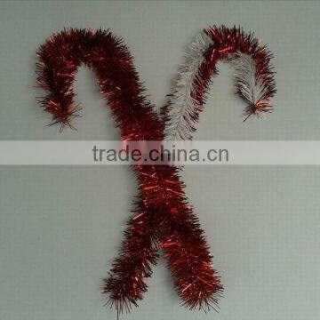 HOT SALE! 24" Christmas Craft Foil Tinsel Candy Cane,Indoor/Outdoor Ornaments for Christmas Decorations, Party Decorations.