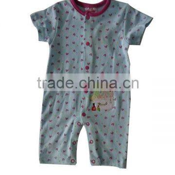 2013 summer rompers baby clothing with cute printing