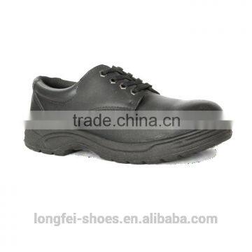 Low- Cut Genuine Leather Safety Shoes With Steel Toe