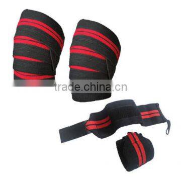 Knee Wraps With Hook And Loopw Weight Lifting Knee Wrap Leg Strap