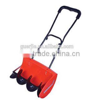 Household manual push snow thrower