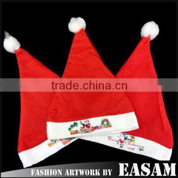 Promotional creative cute red christmas santa hat wholesale