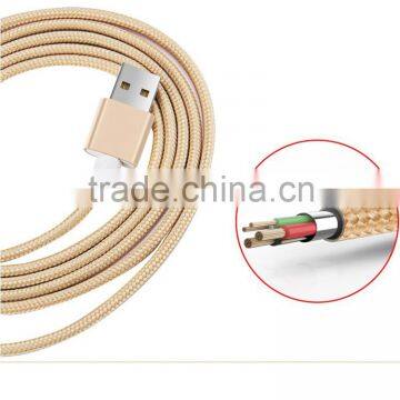 Nylon Braided Fast Charging Micro Usb Data Cable for Samsung