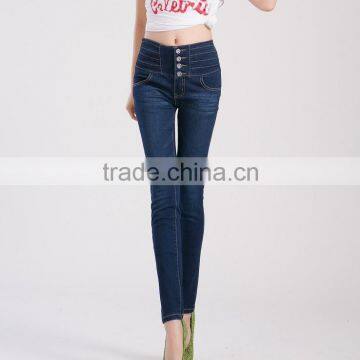 Hot-selling elegant autumn high quality latest design jeans pants