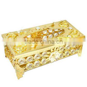 2015 decorative fancy tissue box with crystal L854-2