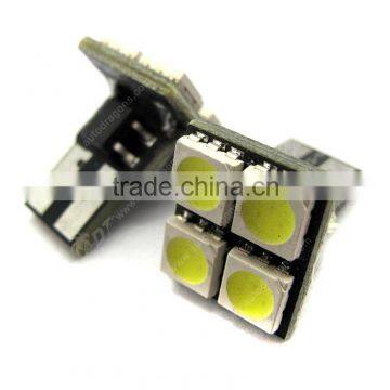 CANBUS-5050SMD 4 Led Bulbs T10 Wedge Light Bulbs photo-3