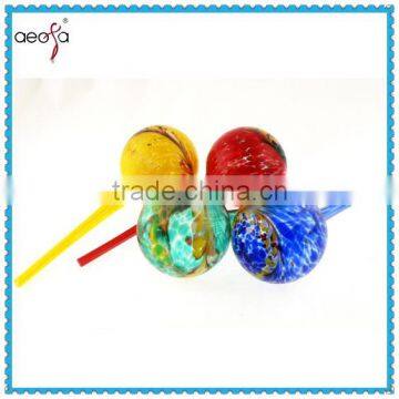 Mixed Color Hand Blown Glass Fower Water Bulb