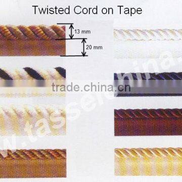 13mm Polyester Cords With Lip for Sofa