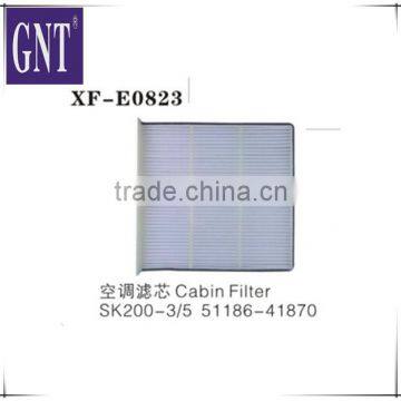 excavator cabin filter for SK200-3 SK200-5