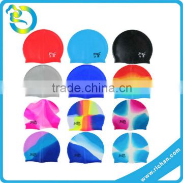 30g/40g/50g customized logo printed waterproof silicone swim cap