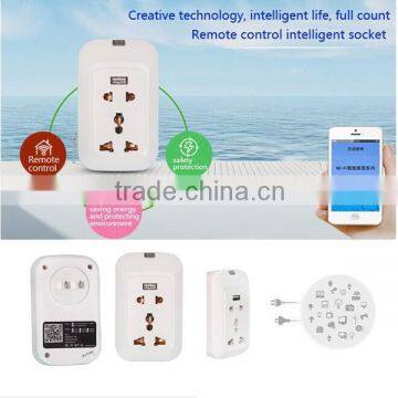 Intelligent Wifi Wireless Remote Control Plug Sockset ,Europe Standard 2000w