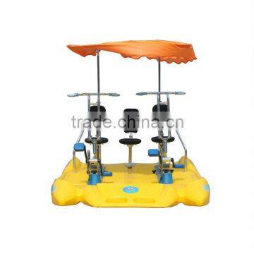 Pedal boats for sale/pedal boat for 3 person with awning