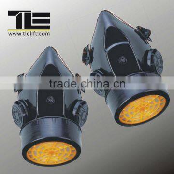 Filter Gas Mask Double Filter Chemical Dust Respirator With Safety Goggle