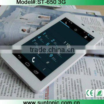 6.5" MTK 6572 dual sim card super slim tablet phone