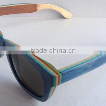 Meiaoqi Factory Wholesale Handmade Striped Wooden Polarized Pure Natural Retro Glasses Frame photo-2