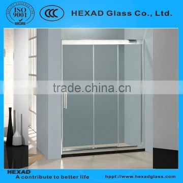 Straight Line linkage Shower Room (1 fixed glass + 2 sliding glass)// PERSONAL CUSTOMIZE//HEXAD GLASS &HEXAD INDUSTRIES