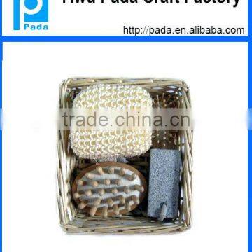 Natural Polyresin Bath Accessory and Body Care Spa Bathroom Set