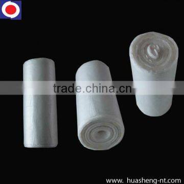 HDPE white garbage bag on roll