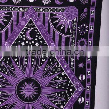 Purple Star Cotton Wall Hanging Tapestry Bedding Bedspread Indian Tapestry Bohemian Tapestry Hippie Wall Tapestry Wholesaler photo-3