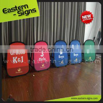 Portable Peach Skin Fabric Custom Advertising Pop Out Banner