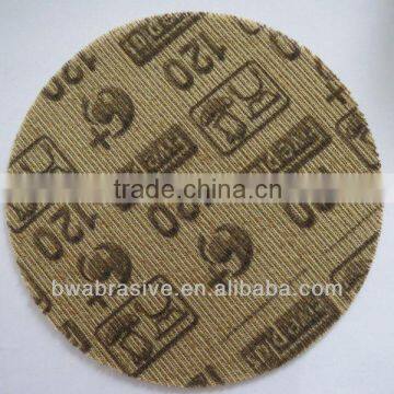 Red round backing sanding disc for metal