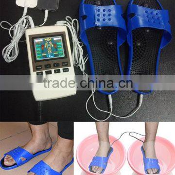 Free shipping Electronic Massager Slippers Digital Therapy Machine Foot Shoes Massage Machine Health Care Products 1 pairs