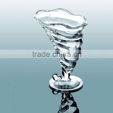 spcial sape clear glass ice cream cup bowl