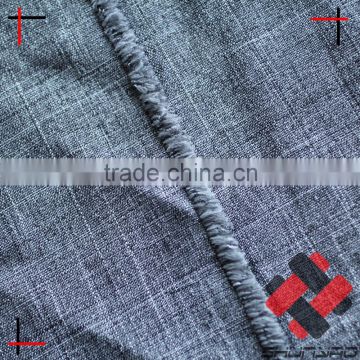 polyester cationic slubed melange fabric