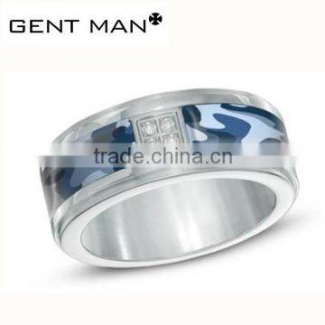 Milytary tungsten carbide camo ring stainless steel wedding band ring